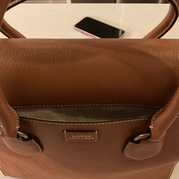 Large Brown Classic LRL Tote Bag - Picture 6 of 13